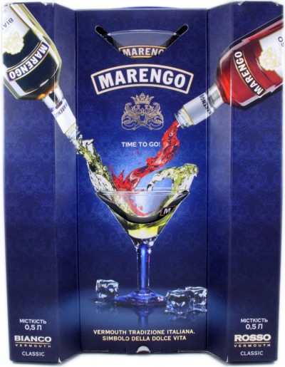Вермут "Marengo" Bianco & Rosso, set оf two bottles, 1 л