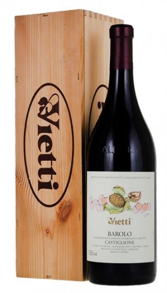 Вино Vietti, Barolo "Castiglione" DOCG, 2017, wooden box