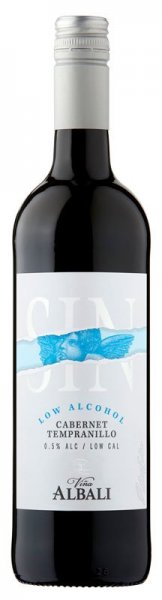 Вино "Vina Albali" Cabernet-Tempranillo Low Alcohol, blue design, 2020