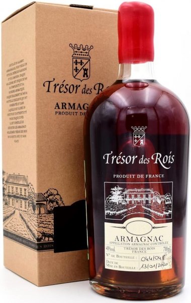 Арманьяк Vinet-Delpech, "Tresor des Rois" Armagnac AOC, 1972, gift box, 0.7 л