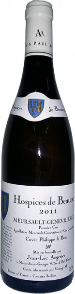 Вино Aegerter, Meursault-Genevrieres 1er Cru AOC Hospices de Beaune "Cuvee Philippe le Bon", 2011