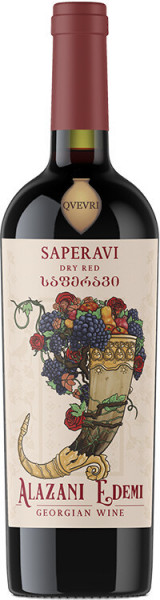 Вино Alazani, "Edemi" Qvevri Saperavi, 2018