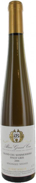 Вино Albert Boxler, Pinot Gris Vendanges Tardives Alsace Grand Cru AOC "Sommerberg", 2006, 0.5 л