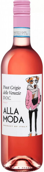 Вино "Alla Moda" Pinot Grigio Rosato delle Venezie DOC