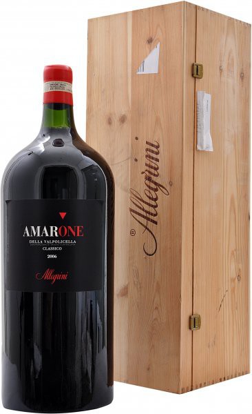 Вино Allegrini, Amarone della Valpolicella Classico DOC 2006, wooden box, 9 л