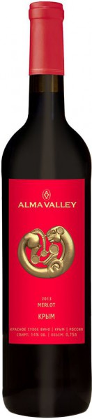 Вино "Alma Valley" Merlot, 2013