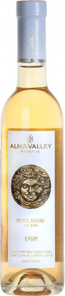 Вино Alma Valley, Petite Arvine Ice Wine Reserve, 2016, 0.375 л