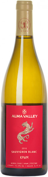 Вино "Alma Valley" Sauvignon Blanc, 2016