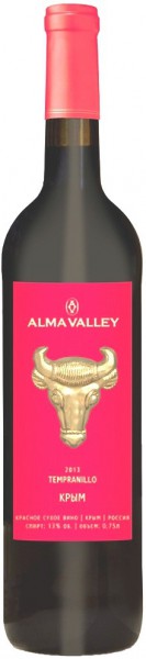 Вино "Alma Valley" Tempranillo, 2013