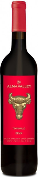 Вино "Alma Valley" Tempranillo, 2017