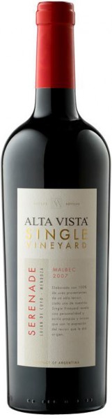 Вино Alta Vista, Single Vineyard "Serenade" Malbec, 2007