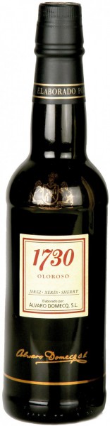 Вино Alvaro Domecq, "1730" Oloroso Vors, Jerez DO, 0.375 л