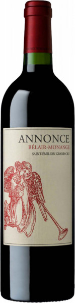 Вино Annonce de Belair-Monange, Saint-Emilion Grand Cru AOC, 2018
