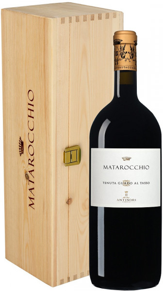 Вино Antinori, "Matarocchio", Bolgheri DOC Superiore, 2013, wooden box, 1.5 л