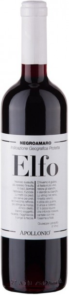 Вино Apollonio, "Elfo" Rosso, Salento IGT, 2013