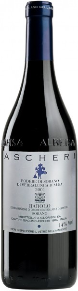 Вино Ascheri, Barolo "Sorano" DOCG, 2001