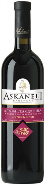Вино Askaneli Brothers, "Alazany valley" Red semi-sweet