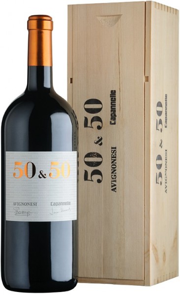 Вино Avignonesi-Capannelle, "50 & 50", Vino da Tavola di Toscana IGT, 2010, wooden box, 3 л