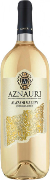 Вино "Aznauri" Alazani Valley, White Semi-Sweet, 1.5 л