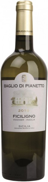 Вино Baglio di Pianetto, "Ficiligno" Viognier-Inzolia, Sicilia IGT, 2010, 0.375 л
