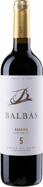 Вино Balbas, Barrica, Ribera del Duero DO, 2018, 375 мл