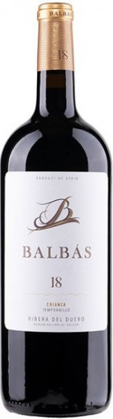 Вино Balbas, Crianza, Ribera del Duero DO, 2017, 1.5 л