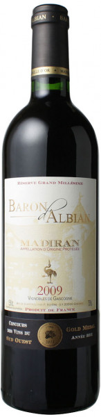 Вино "Baron d'Albian", Madiran AOP, 2009