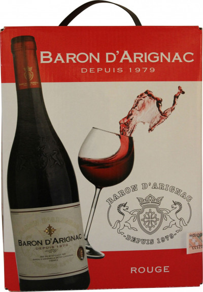 Вино "Baron d'Arignac" Rouge, bag-in-box, 5 л