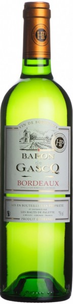 Вино "Baron de Gascq" Blanc Sec, Bordeaux AOC