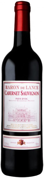 Вино "Baron de Lance" Cabernet Sauvignon VdP, 2013