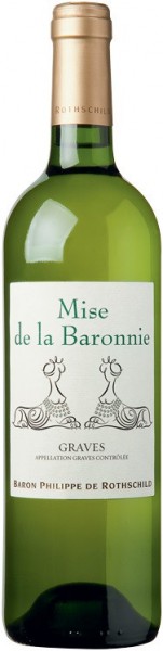 Вино Baron Philippe de Rothschild, "Mise de la Baronnie" Blanc, Graves AOC, 2016, 375 мл