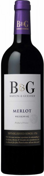 Вино Barton & Guestier, "Reserve" Merlot, Pays d'Oc IGP