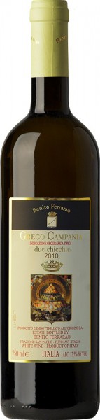 Вино Benito Ferrara, "Due Chicchi", Greco, Campania IGT, 2010