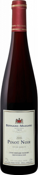 Вино Bernard-Massard, Pinot Noir "Grevenmacher", Luxembourgeoise АОP, 2016