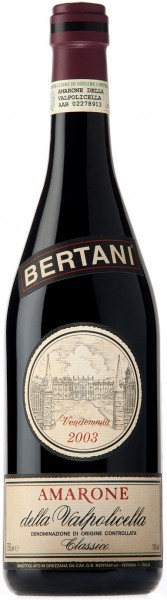 Вино Bertani Amarone Della Valpolicella Classico DOC 2003