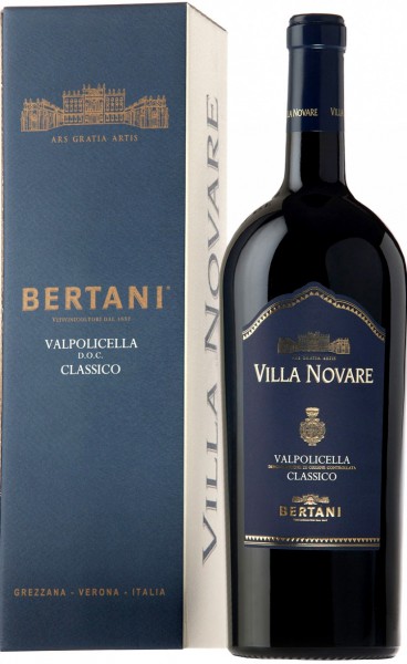 Вино Bertani, Valpolicella Classico DOC "Villa Novare", 2014, gift box, 1.5 л
