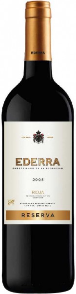 Вино Bilbainas, "Ederra" Reserva, Rioja DOC, 2006