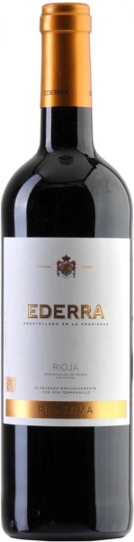 Вино Bilbainas, "Ederra" Reserva, Rioja DOC, 2010