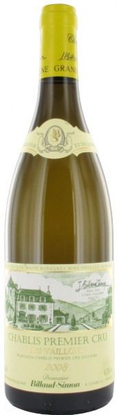 Вино Billaud-Simon, Chablis Premier Cru "Les Vaillons", 2008, 0.375 л