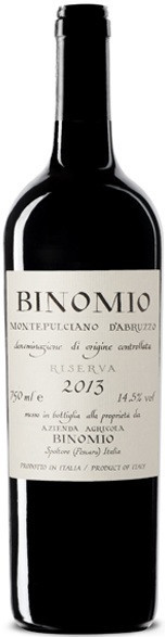 Вино Binomio, Montepulciano d'Abruzzo DOC Riserva, 2013