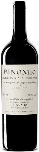 Вино Binomio, Montepulciano d'Abruzzo DOC Riserva, 2014