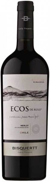 Вино Bisquertt, "Ecos de Rulo" Merlot, Colchagua Valley DO, 2016