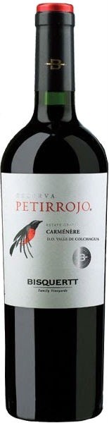 Вино Bisquertt, "Petirrojo" Reserva, Carmenere, Colchagua Valley DO, 2014