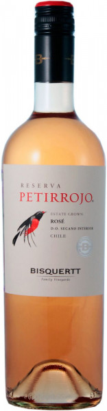 Вино Bisquertt, "Petirrojo" Reserva Rose, Colchagua Valley DO, 2017