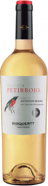 Вино Bisquertt, "Petirrojo" Reserve, Sauvignon Blanc, Colchagua Valley DO, 2021