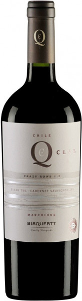 Вино Bisquertt, "QClay Crazy Rows 1-2", Colchagua Valley DO, 2014