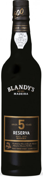 Вино Blandy's, "Reserva" Rich 5 Years Old, 0.5 л