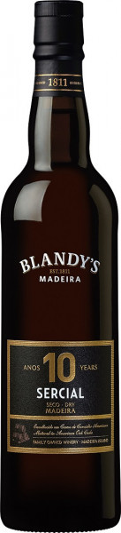 Вино Blandy's, "Sercial" Dry 10 Years Old, 0.5 л