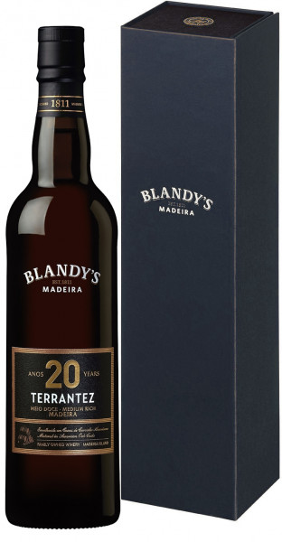 Вино Blandy's, "Terrantez" Medium Rich 20 Years Old, gift box, 0.5 л