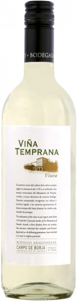 Вино Bodegas Aragonesas, "Vina Temprana" Viura, 2016